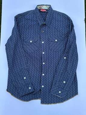 Mambo Australia Long Sleeve Button Down Shirt Size Large